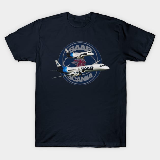 SAAB 340/2000 T-Shirt by Caravele